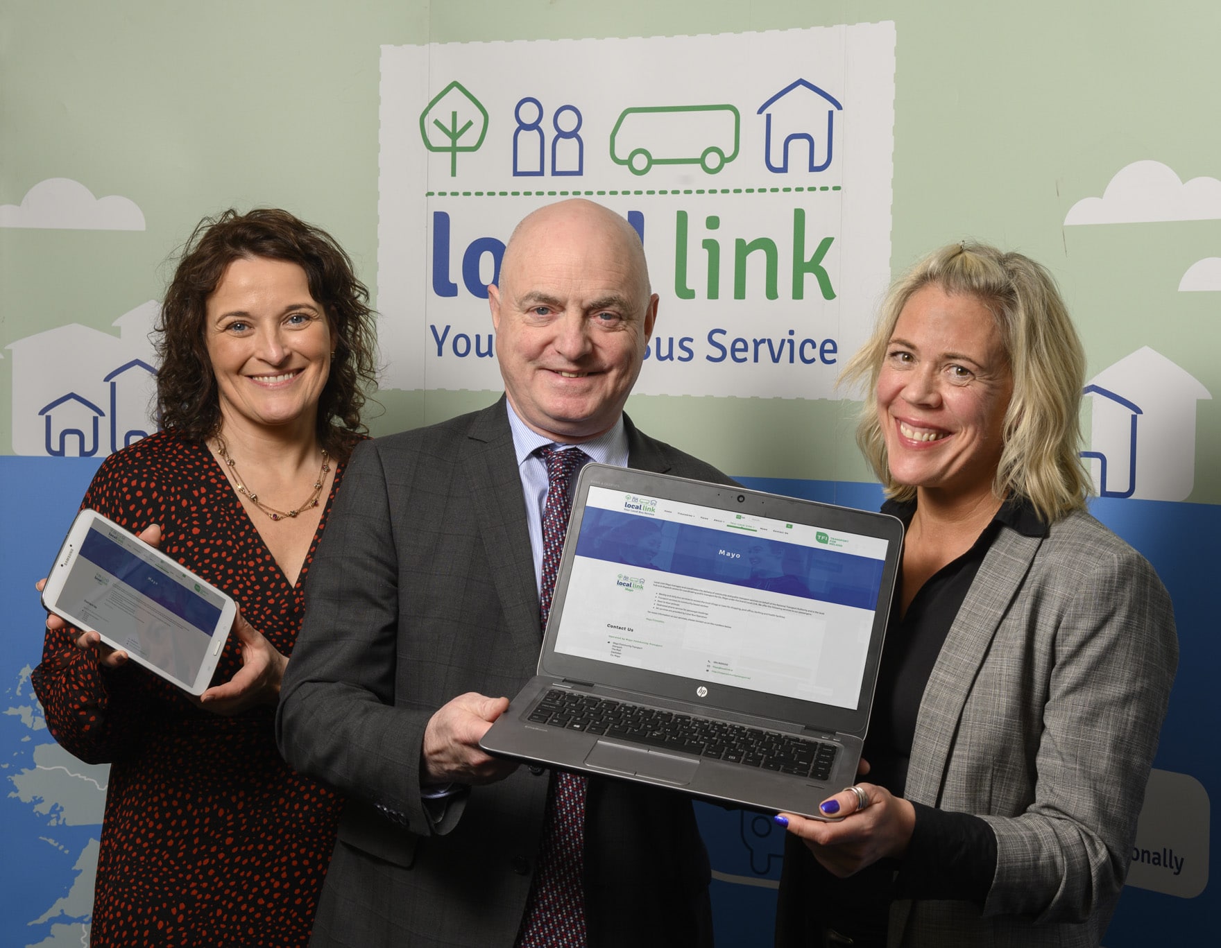 Sarah Togher, Peter Hynes and Orlagh Denneny pictured together for website launch