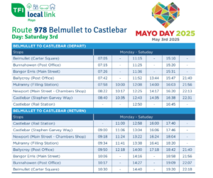 978 Mayo Day Extanded Schedule