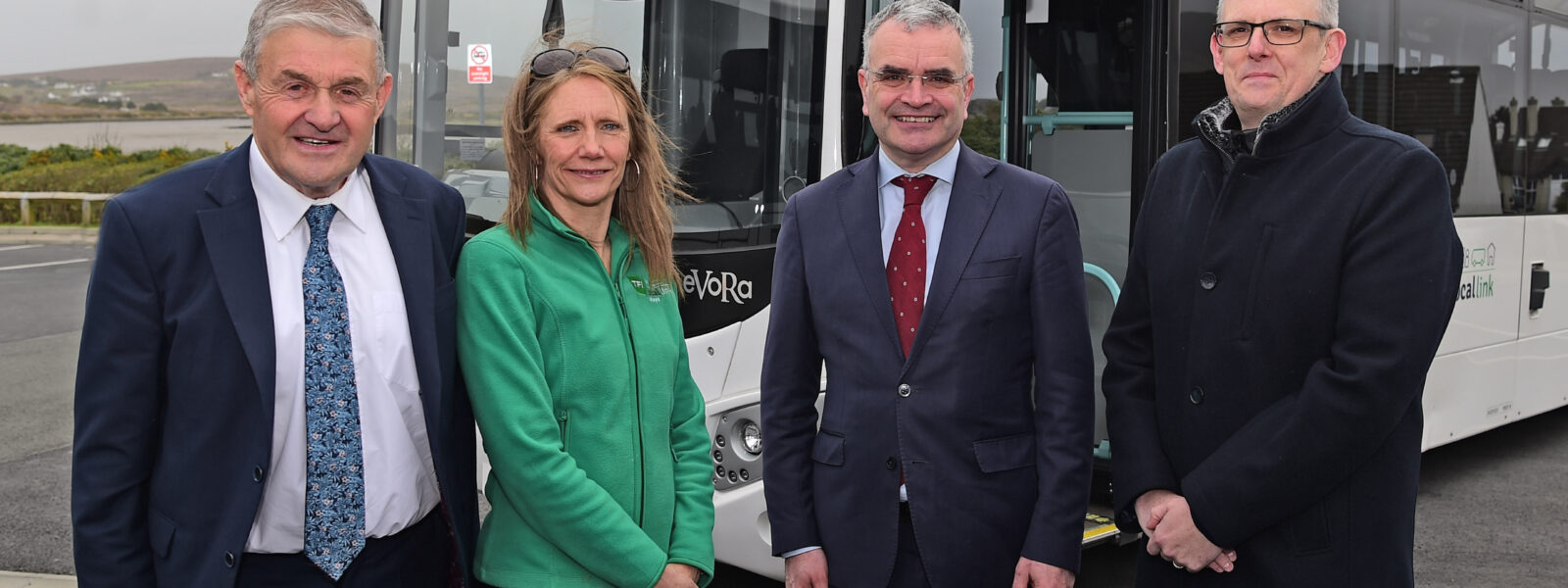 Pictured with the Minister representing Local Link are (left to right) Michael Holmes (Director), Trish Heaney (Financial Controller) and John Doyle (Contracts Administrator).