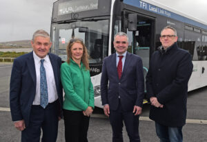 Pictured with the Minister representing Local Link are (left to right) Michael Holmes (Director), Trish Heaney (Financial Controller) and John Doyle (Contracts Administrator).