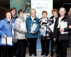 Pictured at the Launch of Local Link Mayo by Cllr Neil Cruise at the Museum of Country Life, Turlough, Castlebar are Guest Speaker Fiona Doocey and Members of Comharchumann Forbartha Cill agus Seadhna Teo, Geesala of Nora Gaughan, Caroline McDonagh, Lilly Mangan, Annie Munnelly, Maura McDonagh, Ann McGuire, Mary O'Connell, Sadie Kenney and Mary Sweeney. Pic: Heverin Print.