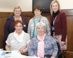 Pictured at the Launch of Local Link Mayo by Cllr Neil Cruise at the Museum of Country Life, Turlough, Castlebar are Members of Mayo Arthritis Group Bridget Murthagh, Yvonne McFadden, Margaret Devanney and Ann Maguire with Jennifer Corcoran, Local Link Mayo. Pic: Heverin Print.