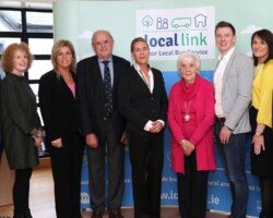 Local Link Mayo host National Age Friendly Recognition and Achievement Judges at an event in the Father Peyton Centre, Attymass. Pictured at the event are Padraic Walsh, Manager Fr Peyton Centre,Mary Blowick, Age Friendly Programme, Senator Rose Conway, Tim Quinn, Director Mayo Local Link, Orlagh Denneny, Chairperson Local Link, Marie Flanagan, Chairperson Older People's Council mayo, Cllr mark Duffy, Sarah Togher, Manager Mayo Local Link and Greg Barry, Director Mayo Local Link. Pic: Heverin Print. Senator Rose Conway, Tim Quinn, Orlagh Denneny, Marie Flanagan, Cllr mark Duffy, Sarah Togher and Greg Barry