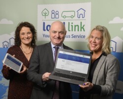 Sarah Togher (Manager LLM) Peter Hynes (Chief Executive Mayo County Council), Orlagh Denneny (Chairperson LLM) Sarah Togher, Peter Hynes and Orlagh Denneny pictured together for website launch