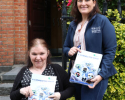 Annemarie Healy (Disability Activist) pictured Sarah Togher (Manager, TFI Local Link Mayo)