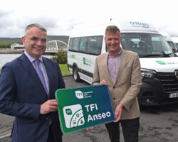 Dara Calleary TD with Dominic Hannigan, Head of Public Transport Regulation, NTA